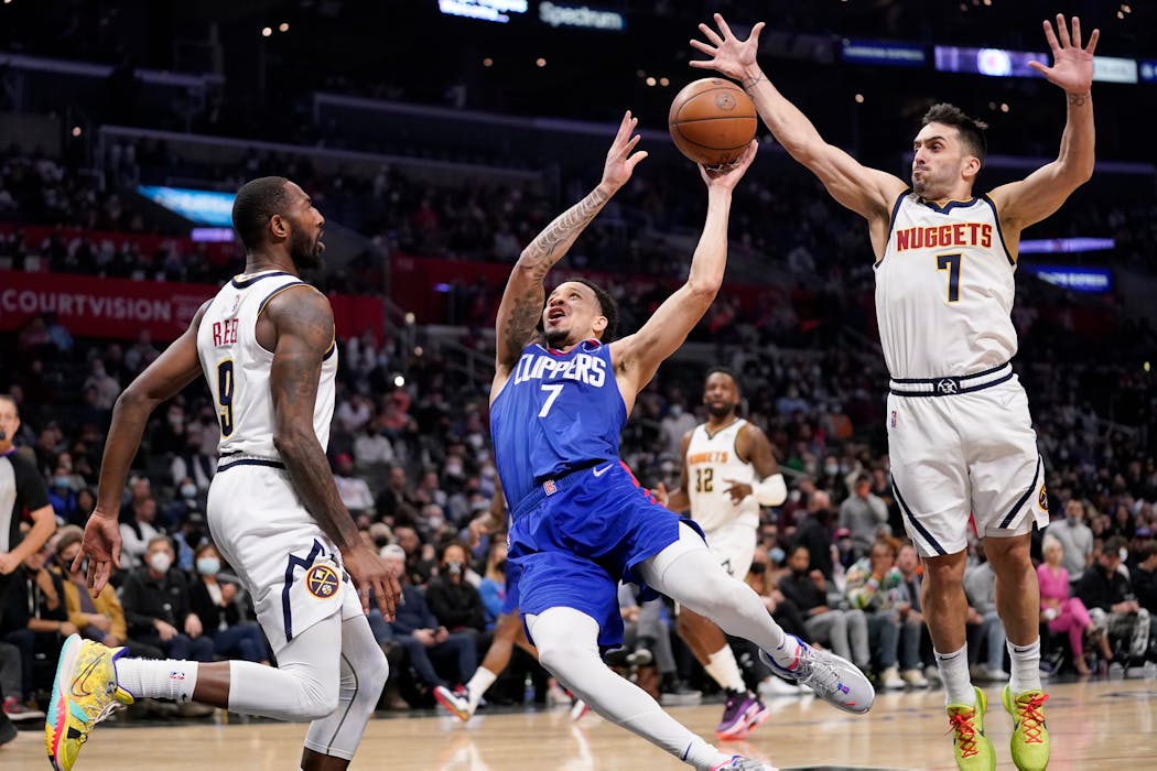 Former Hopkins and Gophers guard Amir Coffey had 18 points, seven assists and four steals for the Clippers in beating the Nuggets 87-85 on Tuesday.