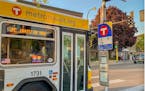 Metro Transit is testing solar powered real-time information signs at four bus stops in Minneapolis.