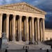 FILE - The Supreme Court is seen at dusk in Washington, Friday, Oct. 22, 2021. 