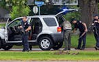 Police searched a car in Baton Rouge, La.