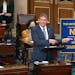 In this image from Senate Television, Sen. Joe Manchin, D-W.Va., speaks on the floor of the U.S. Senate Wednesday, Jan. 19, 2022, at the U.S. Capitol 
