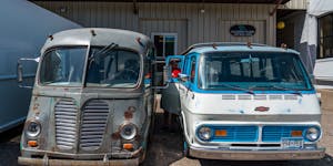 Finished trucks by Chameleon Concessions often maintain their retro flair.