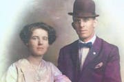 Martha and Louis Nasch, circa 1913. Martha, who died in 1970 at age 80, divorced Louis after he put her in St. Peter State Hospital.