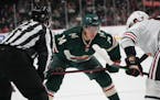 Wild center Joel Eriksson Ek missed the last five games with injury and COVID-19.