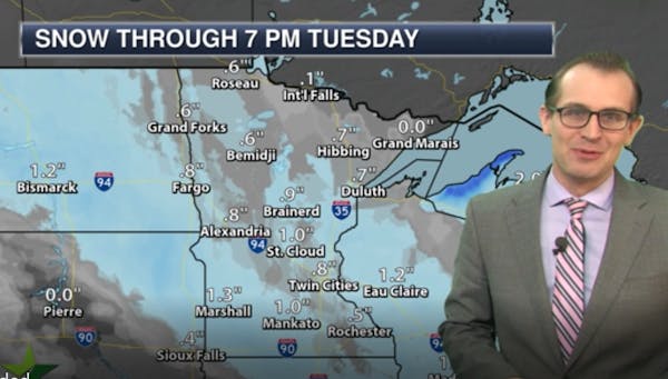 Evening forecast: Snow, then chance of snow