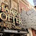 A sign for “Harry Potter and the Cursed Child” hangs at the Broadway opening at the Lyric Theatre on Sunday, April 22, 2018, in New York. The acto