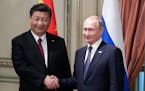 China’s President Xi Jinping and Russian President Vladimir Putin in 2018.