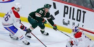 Kirill Kaprizov had two assists Monday against Montreal, giving him 100 points for his career.