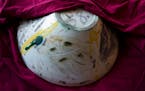 A ceramic art-work of Pablo Picasso is displayed in Cologny near in Geneva, Switzerland, Tuesday, Jan. 25, 2022. Heirs of Pablo Picasso, the famed 20t