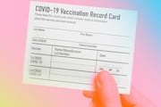 The CDC COVID-19 record card you get with your vaccine is too large to fit in your wallet, yet small enough to be easily misplaced.  
