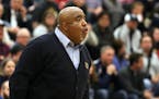 Columbia Heights coach Willie Braziel, Class 3A, Section 3 Final, Columbia Heights vs. Mahtomedi 3/16/17 Photos by John Molene