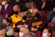 Betty and Don Cooke of Minnetonka watched a men’s basketball game between the Minnesota Gophers and Rutgers Scarlet Knights on Saturday at Williams 