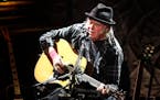 Neil Young performed Saturday, Jan. 26, 2019, at the Pantages Theater in Minneapolis. Young’s music will be removed from Spotify at his request, fol