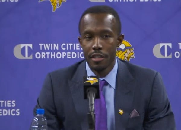 Watch the Vikings press conference with Kwesi Adofo-Mensah