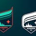 The crest for Minnesota Aurora FC depicts the northern lights and the North Star.