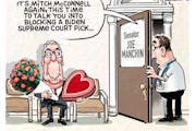 Sack cartoon: McConnell is ready to sweet-talk Manchin