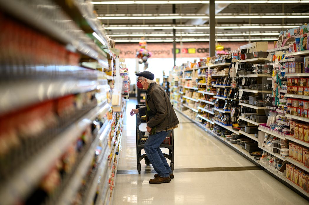 Retired school teacher Alan Briesemeister shopped for groceries at Coborn’s in Delano last week. “I don’t like it obviously but I understand it,” Briesemeister, who is on a fixed income, said of inflation.