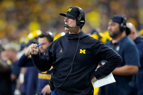 Michigan head coach Jim Harbaugh won the Big Ten and reached the College Football Playoff this past season. 