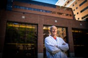 Dr. Michael Joyner poses for a photo in the courtyard of Mayo Clinic Hospital, Saint Marys Campus in Rochester. ] LEILA NAVIDI • leila.navidi@startr