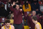 Gophers coach Ben Johnson led the team to a 13-17 finish in his first season.