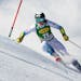 Paula Moltzan navigated the course during a World Cup giant slalom in Courchevel, France on Dec. 21.