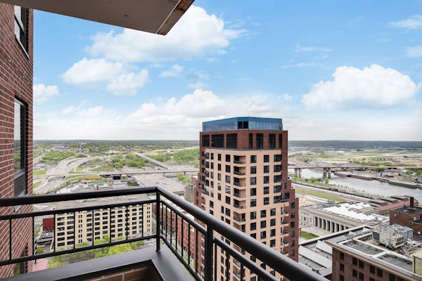 A 31st-floor condo at the Airye Condominiums in St. Paul offers views of the area.