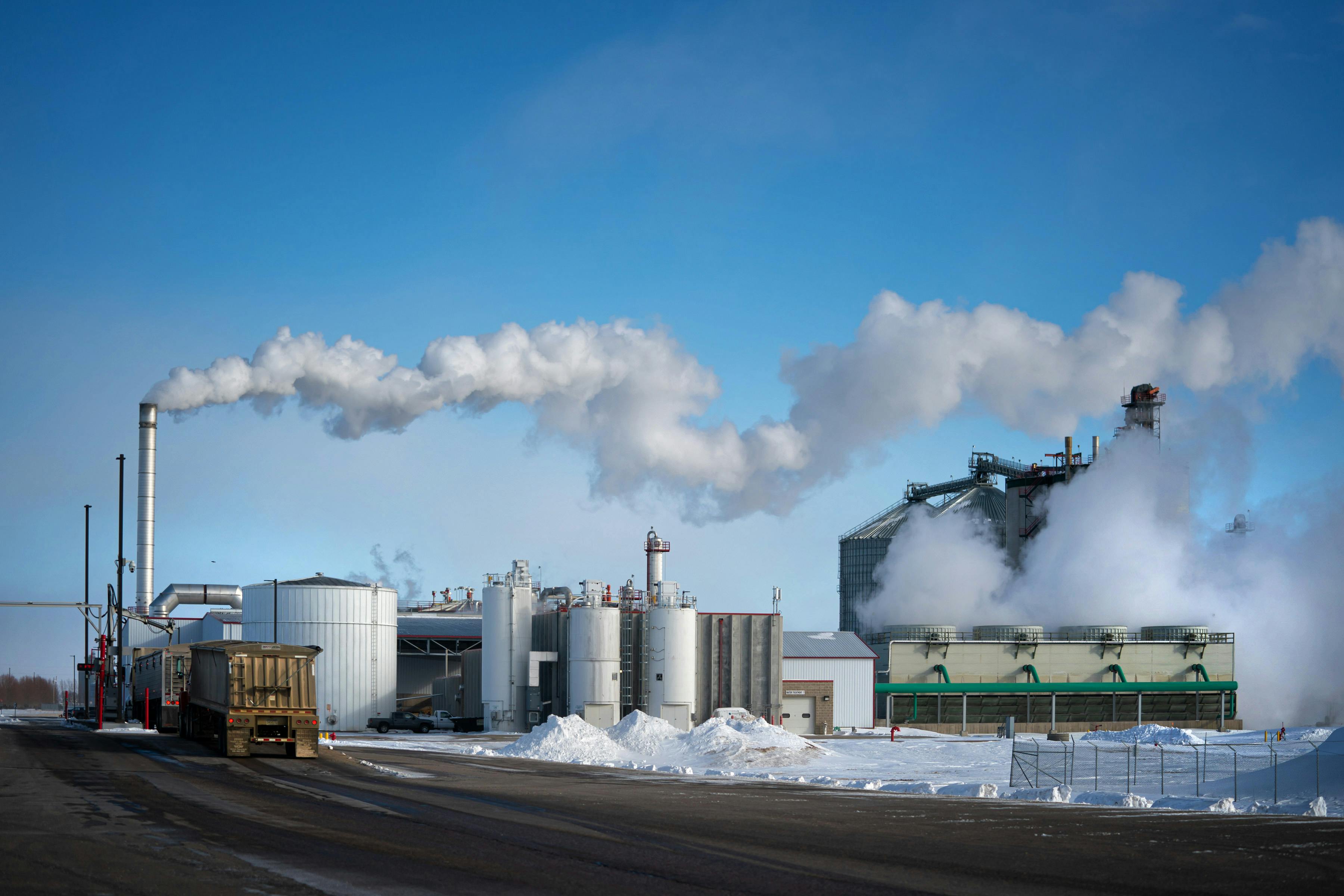 Highwater Ethanol in Lamberton is one of six Minnesota plants that would connect to a proposed pipeline to carry CO2 to underground storage in North D