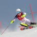 Paula Moltzan of the United States, a former skier at Buck Hill, passes a gate during the second run of the women’s slalom at the 2022 Winter Olympi