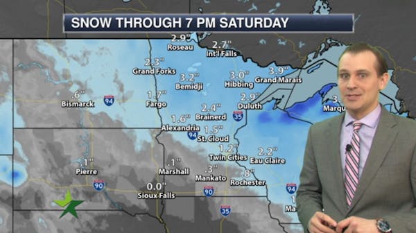 Morning forecast: Some snow this afternoon; high 35