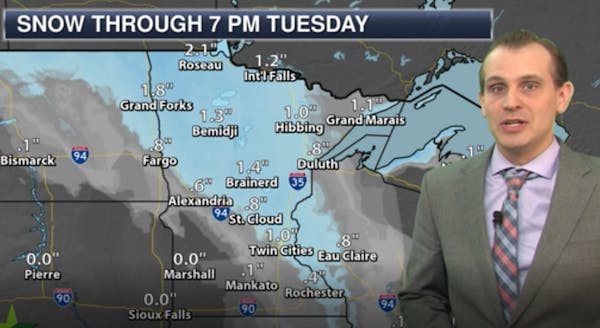 Evening forecast: Snow likely, then mostly cloudy