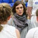 Minnetonka coach Leah Dasovich addressed her team during a timeout in 2020.