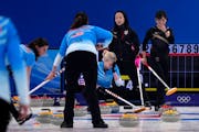 The United States’ Nina Roth reacted after a missed shot during the women’s curling match against Japan on Wednesday in the Beijing Olympics.