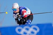Jessie Diggins finished fifth in the women’s team sprint classic cross-country skiing competition .