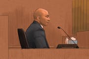 In this courtroom sketch, former Minneapolis Police Officer J. Alexander Kueng testified Wednesday during his trial in the killing of George Floyd in 