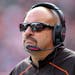 Mike Pettine in 2015, when as Browns head coach, he gave Kevin O’Connell his first NFL coaching job.