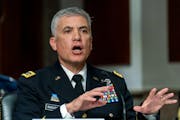 U.S. Cyber Command Commander, National Security Agency Director and Central Security Service Chief Gen. Paul Nakasone, shown in March 2021 at a Capito