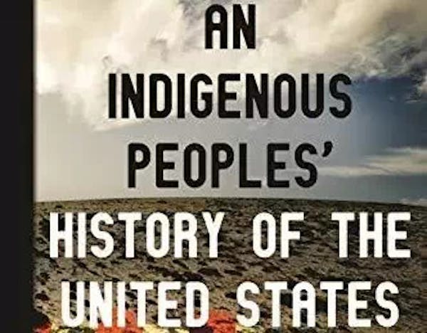 The next book is “An Indigenous Peoples’ History of the United States For Young People,” by Roxanne Dunbar-Ortizcq and adapted by Jean Mendoza a