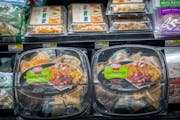 Hormel’s refrigerated foods saw sales jump 19%, to $1.6 billion, over the holiday quarter. File photo of Hormel party trays.