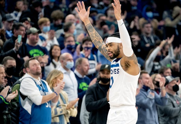 Timberwolves point guard D’Angelo Russell wants Target Center fans on their feet, and his play of late has been the stuff of standing ovations.