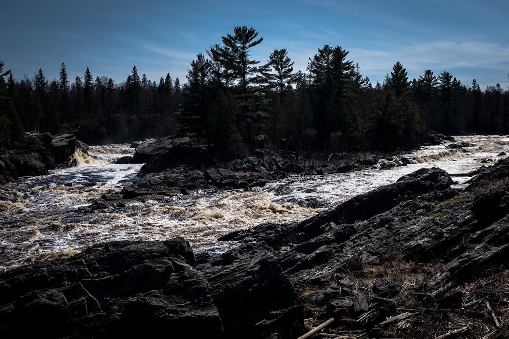 The St. Louis River runs through Jay Cooke State Park in Carlton, Minnesota in 2017.