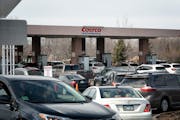 Drivers lined up at Costco in Burnsville on Wednesday to get some of the cheapest gas in the region, $3.65 per gallon for Costco members.