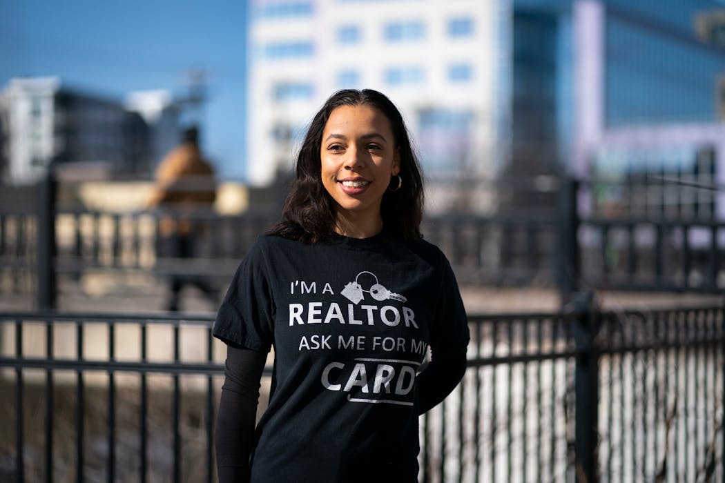 “I have to be creative,” says Courtney Wylie, who became a real estate agent in Minneapolis during the pandemic.