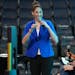 Rebecca Lobo-Rushin moderated a panel in February during a news conference to mark 40 days out from the NCAA Women’s Final Four that will be held in