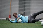 Fred Emmings, a senior at St. Paul Central, practiced with the Minnesota United in 2020. He got a chance to start for the Loons team in their NEXT Pro