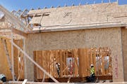Construction on homes is picking up in the Twin Cities this spring, though not at fast as it did a year ago at this time.