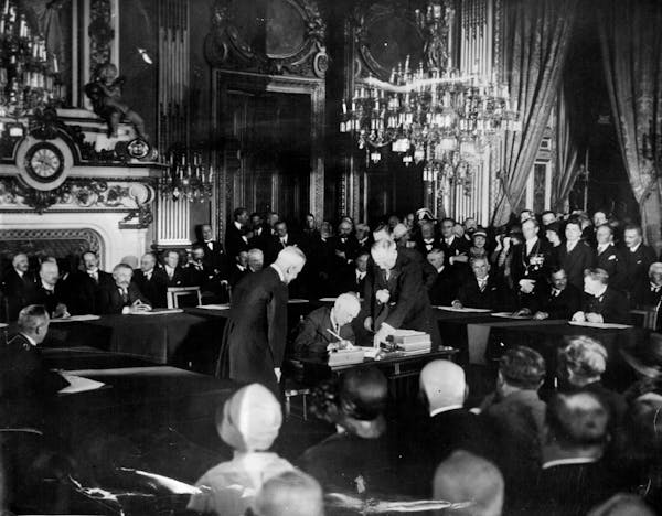 On Sept. 16, 1928, Secretary of State Frank B. Kellogg signed the Pact of Paris, a historic peace agreement, as the representative of the United State