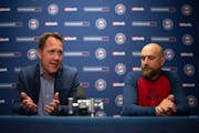 Derek Falvey, president of baseball operations, and Twins manager Rocco Baldelli will have two young starters in the rotation this season, but only on