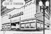 Rossman’s “Store of Tomorrow,” shown in a vintage advertisement, opened in April 1941 at 6th Street and Nicollet.