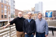 Ned Zimmerman-Bence, Brian Lukis and David Radcliffe, left to right, are co-founders of GogyUp, based in Impact Hub Minneapolis. The company provides 