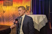 Minnesota State Mankato goaltender Dryden McKay, a day after stopping all but one shot against the Gophers, was getting the attention of the media aft